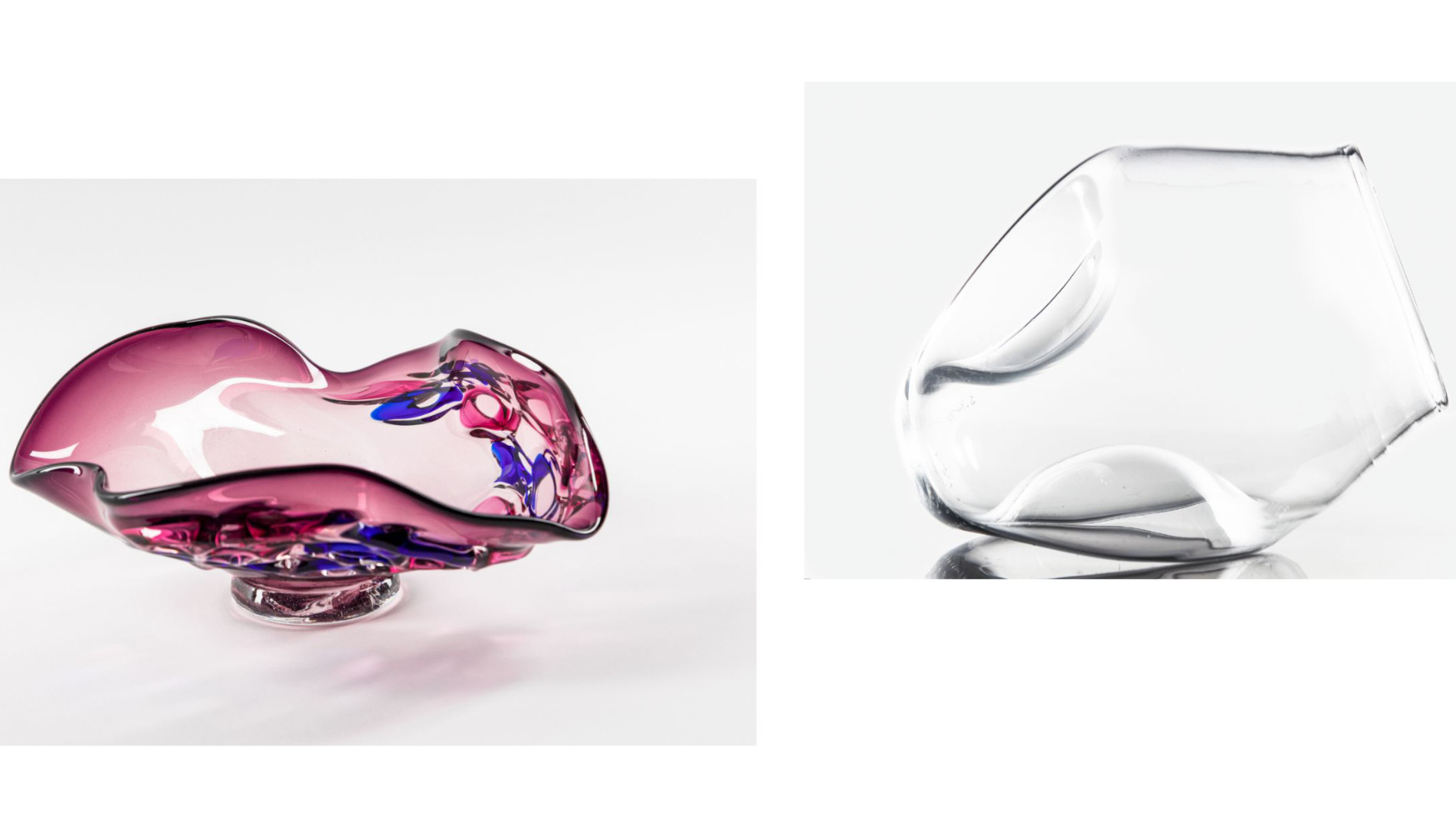 Korppi: Wildwild Twist Bowl (links) / 30s Cognac Glass (rechts)