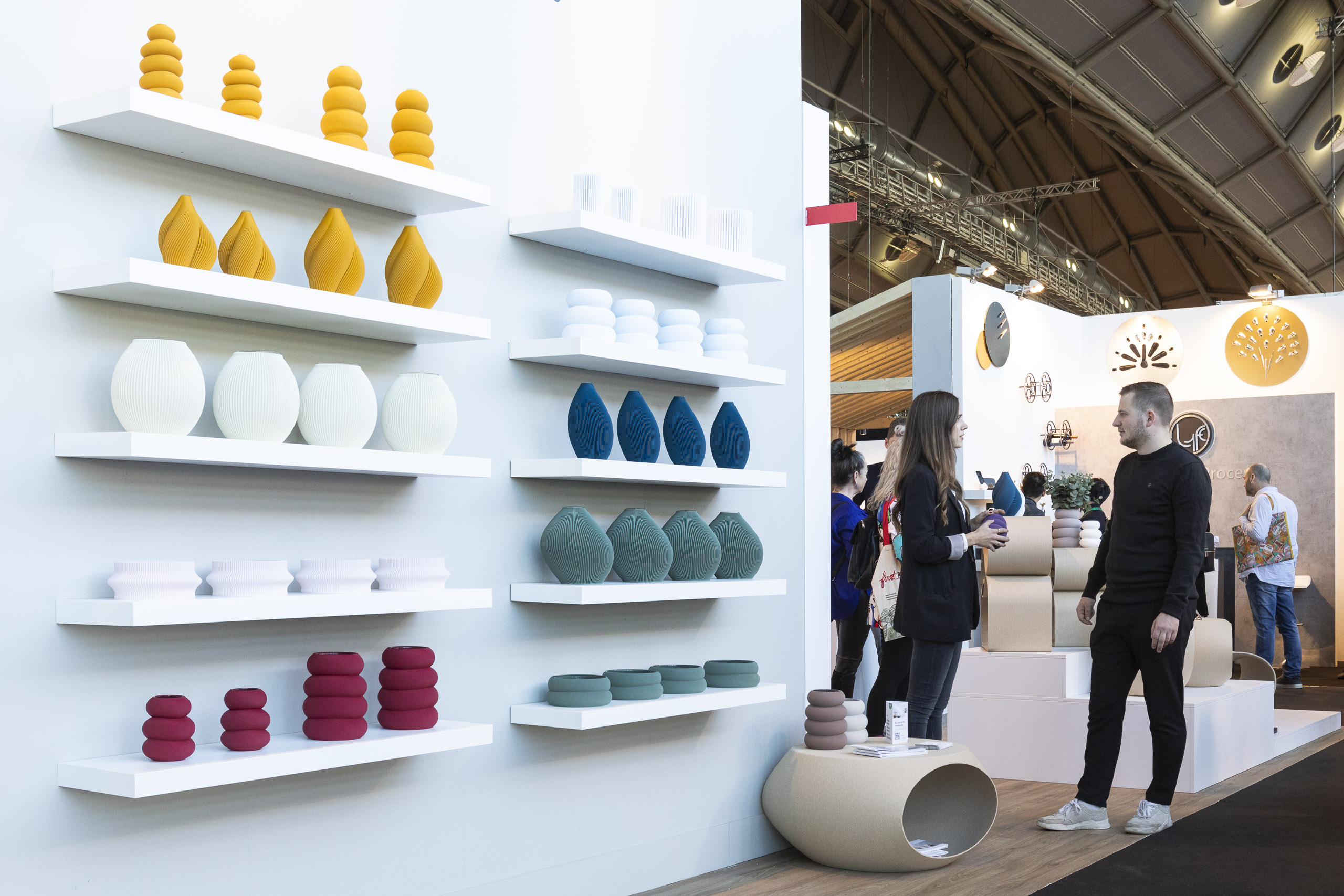 Exhibitor Recozy at Ambiente 3D printing vases