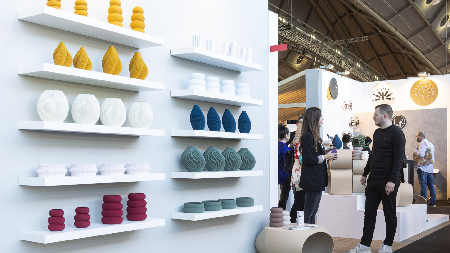 Exhibitor Recozy at Ambiente 3D printing vases